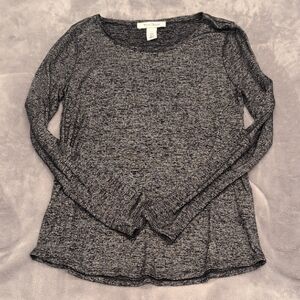 Gray Long Sleeve Top